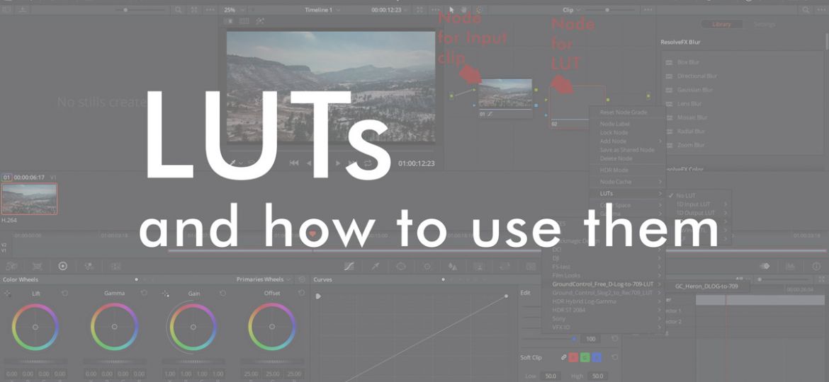 LUTs in color grading -- what are they good for and how to use them