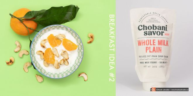 Product Photography / Food and Packaging: Breakfast Ideas / Fresh, Healthy Greek Yoghurt