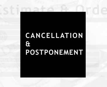 photography: cancellation and postponement explained