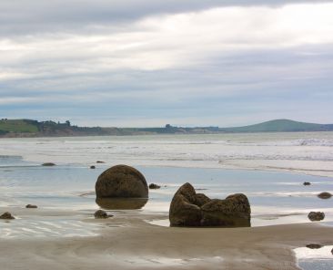 Round Boulders at the beach