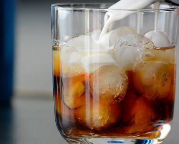 Almost done: some heavy cream on top