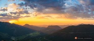 Sunrise over the Rocky Mountains