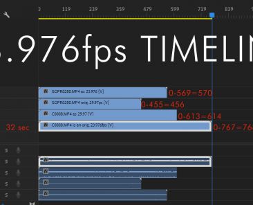 Working on a 23.976 Timeline