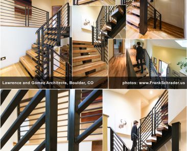 Industrial-style Steel/Wood Staircase